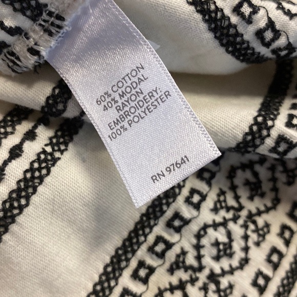 J Jill Women Tunic Blouse Shirt Embroidered Bell Sleeve medium petite‎ bohemian - Picture 10 of 11